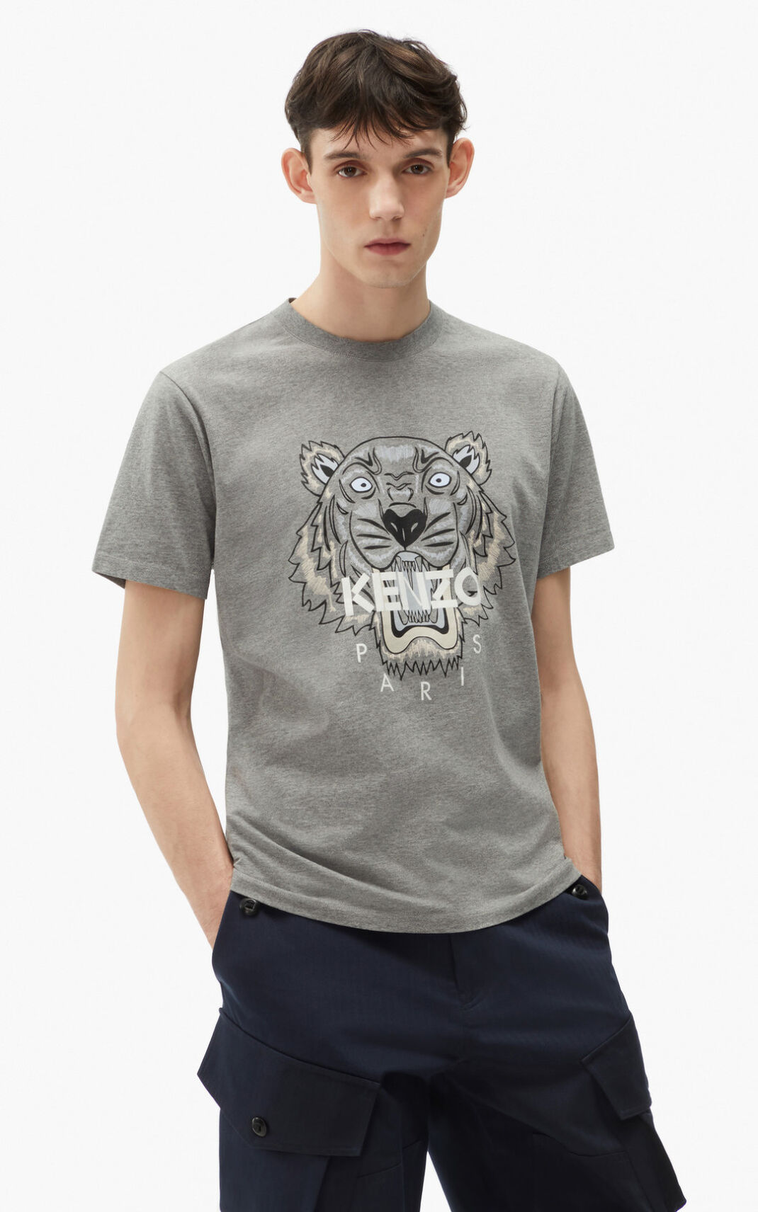 Kenzo Tiger T-shirts Herre - Grå DK-050999